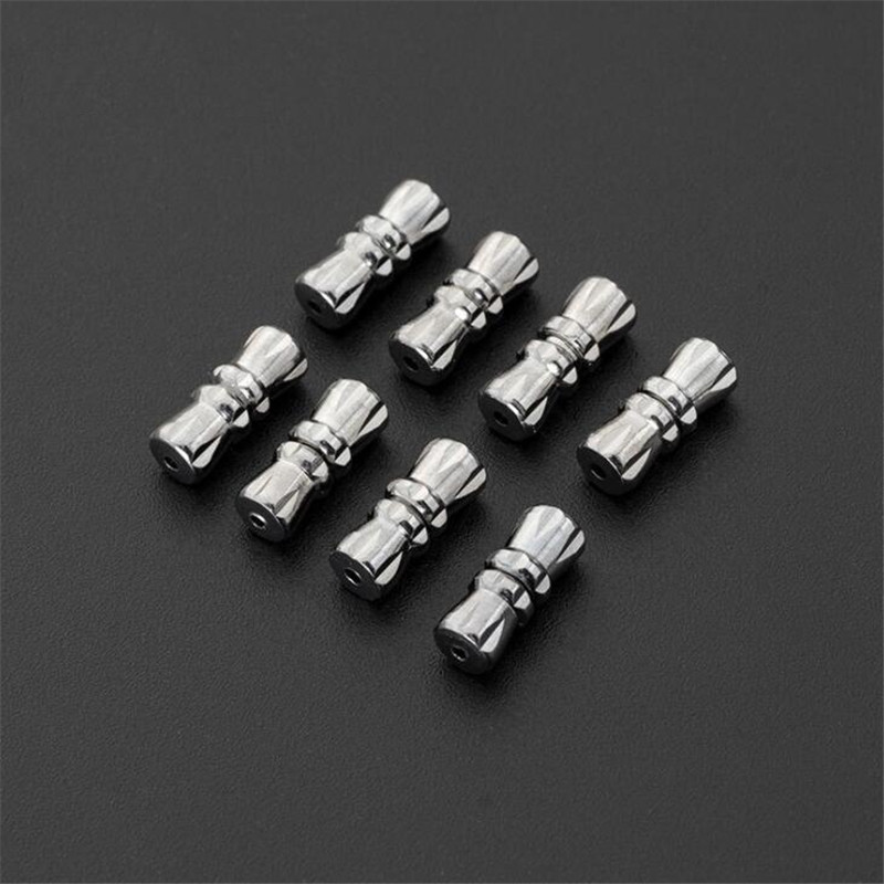 20 vnt. Cilindriniai Tvirtinimo elementai Sagtis Uždaryta Sraigtiniai Užsegimai Apyrankės Jungtys „Pasidaryk pats“ papuošalų gamyboje Priedai, reikmenys