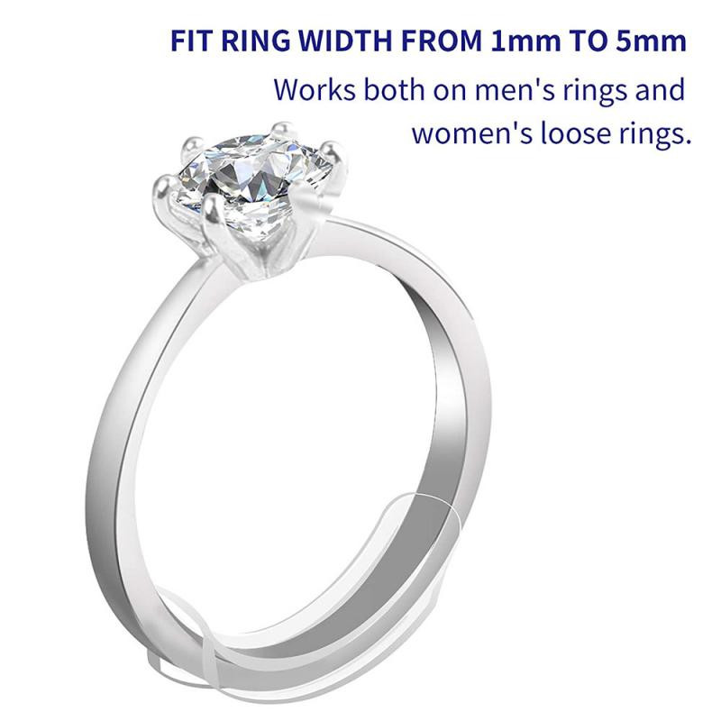 8 db/szett szilikon láthatatlan gyűrű méretbeállító laza gyűrűméret-csökkentőhöz tömítés gyűrűvédő gyűrű ékszer szerszám nagykereskedés