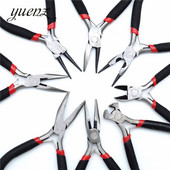 YuenZ 1 db rozsdamentes acél tűfogó ékszerkészítő kéziszerszám fekete 12,5cm X1