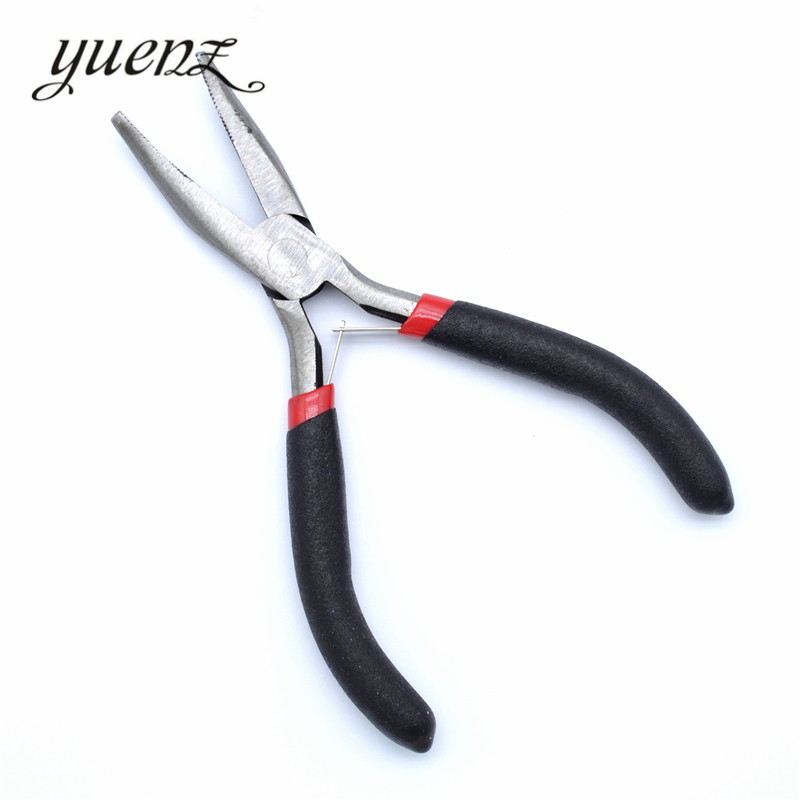 YuenZ 1 db rozsdamentes acél tűfogó ékszerkészítő kéziszerszám fekete 12,5cm X1