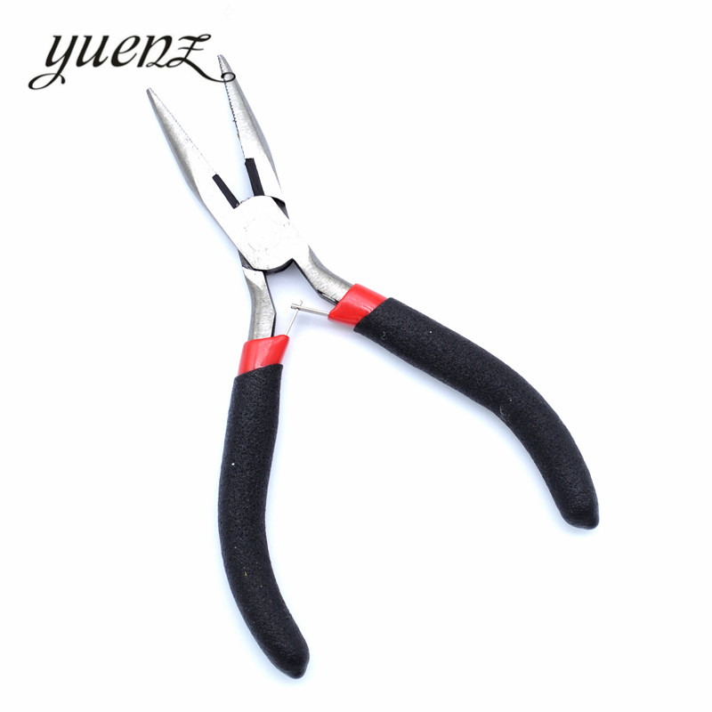 YuenZ 1 db rozsdamentes acél tűfogó ékszerkészítő kéziszerszám fekete 12,5cm X1