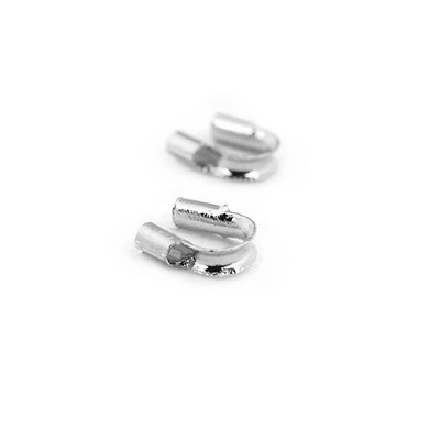 100 DB 5x4MM színű sárgaréz U szálvédő kapcsok ékszerek nyakláncok karkötők kellékek készítés barkácslelet Kiegészítők