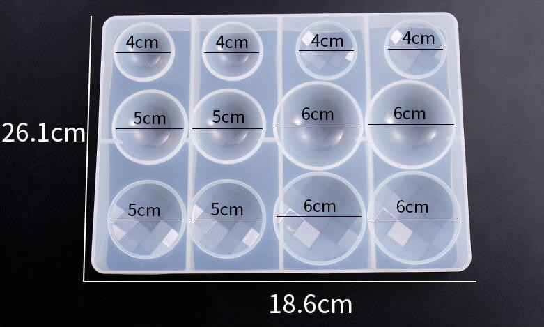 Įvairių formų geometrinė forma UV epoksidinės dervos papuošalai „pasidaryk pats“ įvairios širdies ovalios kvadratinės ašaros formos, apvalios kupolo formos kabošono silikoninė forma
