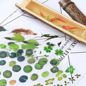 5 τμχ Διακοσμητικό αυτοκόλλητο ρητίνης 3DSimulation Fish Lotus Duckweed UV Fit Molds DIY Micro Landscape Θήκη τηλεφώνου Scrapbooking Αυτοκόλλητο