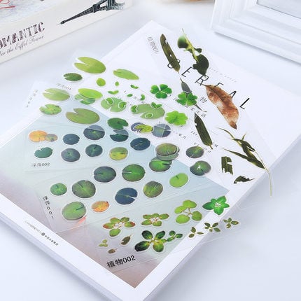 5 τμχ Διακοσμητικό αυτοκόλλητο ρητίνης 3DSimulation Fish Lotus Duckweed UV Fit Molds DIY Micro Landscape Θήκη τηλεφώνου Scrapbooking Αυτοκόλλητο