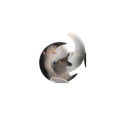 DIY Silikonski Bajka Mjesec Popis životinja Jednorog Anđeo Mačić Jelen Kalupi Alati za nakit UV kalupi od smole