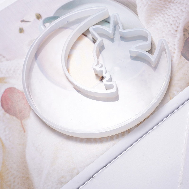 DIY Silikonski Bajka Mjesec Popis životinja Jednorog Anđeo Mačić Jelen Kalupi Alati za nakit UV kalupi od smole