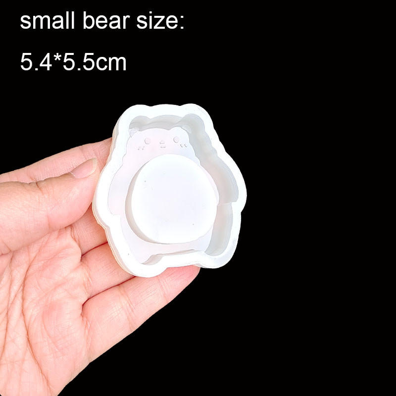 DIY Pig Bear formájú szilikon shaker forma epoxigyanta forma ékszer szerszám ékszer kiegészítők