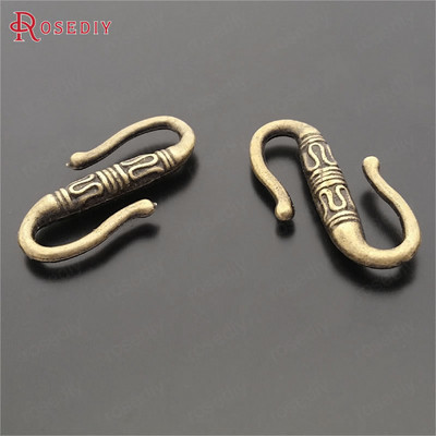 (29367) 50PCS 22x11MM Antikni stil od legure cinka S Shaps narukvice ogrlice Connect kopče Diy nakit Nalazi Dodaci