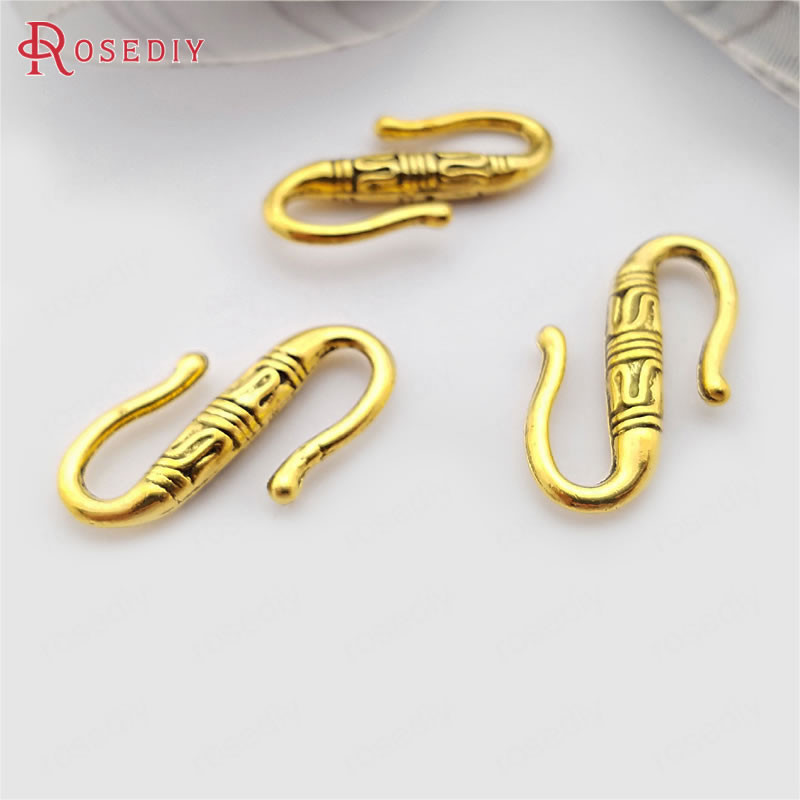 (29367) 50PCS 22x11MM Antikni stil od legure cinka S Shaps narukvice ogrlice Connect kopče Diy nakit Nalazi Dodaci