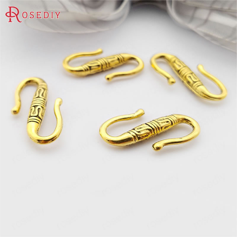 (29367) 50PCS 22x11MM Antikni stil od legure cinka S Shaps narukvice ogrlice Connect kopče Diy nakit Nalazi Dodaci