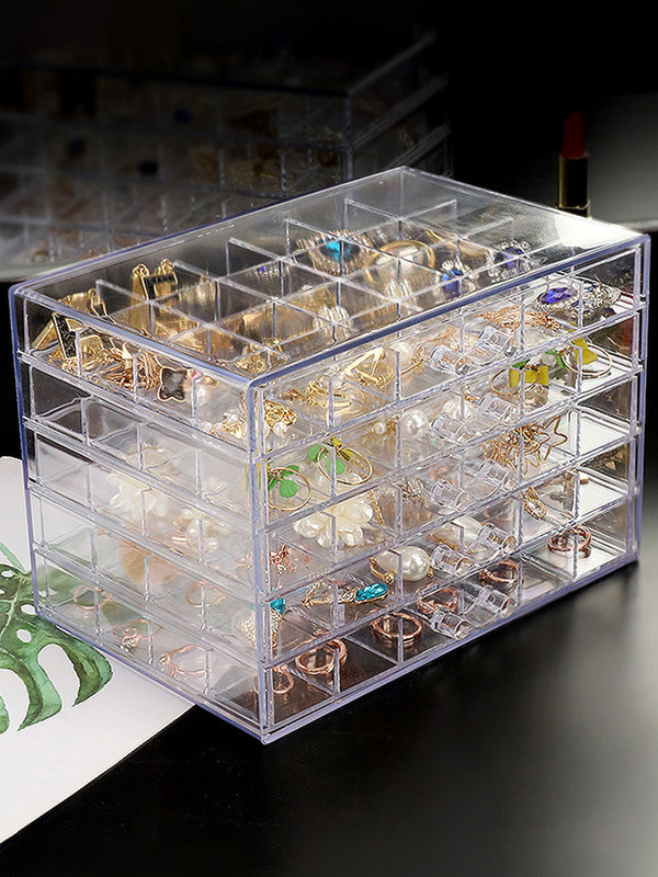 Luksuzne kutije za nakit za naušnice Izložba Prozirna akrilna kutija za nakit Organizator Ladica Prstenje Kutija za pohranu Ogrlica Stray Kids