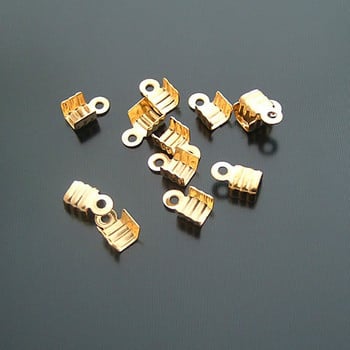 (4360)200PCS 1MM 4MM 5MM Σιδερένια ή ορειχάλκινα κορδόνια και κουμπώματα Κορδόνι ή κορδέλα Connect Clasps Diy Jewelry Findings Αξεσουάρ