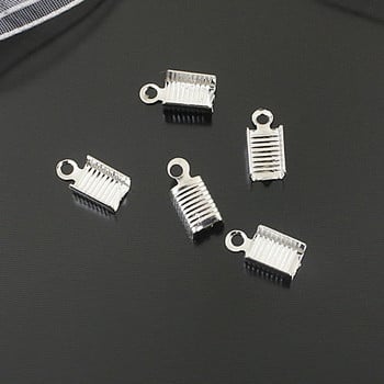 (4360)200PCS 1MM 4MM 5MM Σιδερένια ή ορειχάλκινα κορδόνια και κουμπώματα Κορδόνι ή κορδέλα Connect Clasps Diy Jewelry Findings Αξεσουάρ