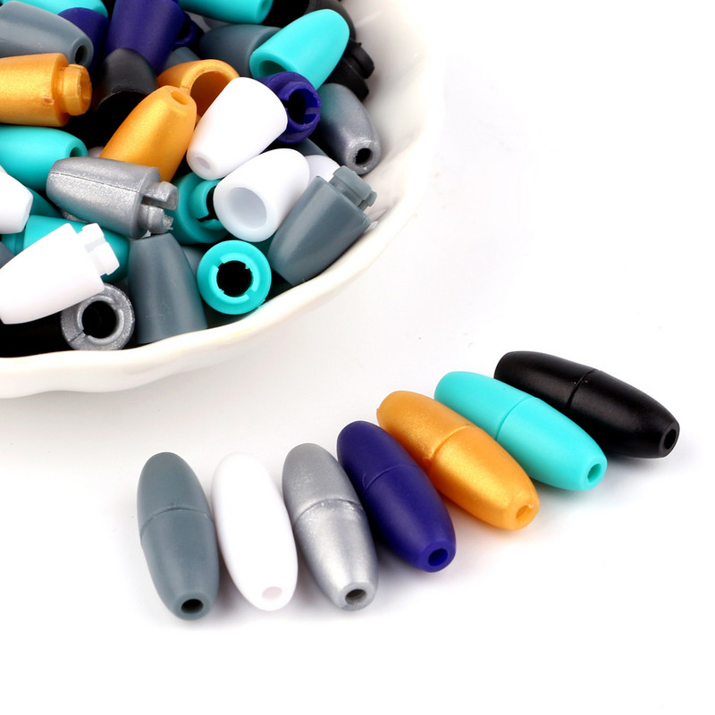 50 pari plastičnih kopči za silikonske ogrlice za zube Duda DIY sigurnosna kopča za narukvice za bebe Lanac Lobster kopča