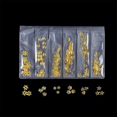 3D Mix Mini fém epoxigyanta tömések Gear Star Moon Nail Art keret Dekor töltőanyag kiegészítők barkácsolás UV kézműves ékszerkészítéshez