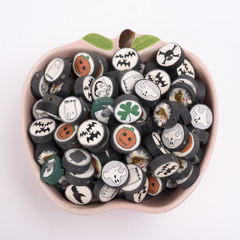 30/50/100Pcs 15mm Διάφορα Μικτά Μοτίβα Polymer Clay Loose Spacer Beads DIY κολιέ βραχιόλι Σκουλαρίκια Ευρήματα κοσμημάτων Κατασκευή