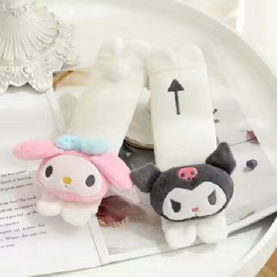 Aranyos puha rózsaszín púder lány szív Merlot Rabbit plüss autós fejtámla Marshmallow nyakpárna