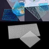 1 db Sea Wave kristály szilikon öntőforma Ocean Wind sorozat Water Wave Ripple epoxigyanta öntőforma barkács ékszerkészítéshez.