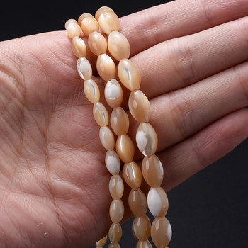 8-11 χιλιοστά Mother Of Pearl Shell Beads Oval Natural Shell Spacer Beads For Diy Bracelet Κολιέ Κεντήματα Ευρήματα κοσμημάτων