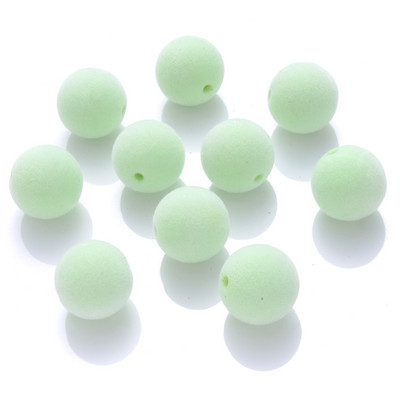 10pcs/lot 12mm 15mm Okrugle akrilne perle Boje slatkiša Okrugle pahuljaste labave razmaknice za izradu nakita DIY narukvica ogrlica