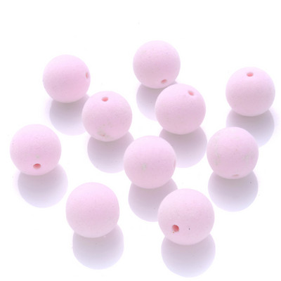 10pcs/lot 12mm 15mm Okrugle akrilne perle Boje slatkiša Okrugle pahuljaste labave razmaknice za izradu nakita DIY narukvica ogrlica