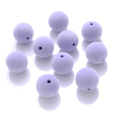 10pcs/lot 12mm 15mm Okrugle akrilne perle Boje slatkiša Okrugle pahuljaste labave razmaknice za izradu nakita DIY narukvica ogrlica