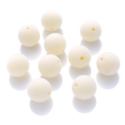 10pcs/lot 12mm 15mm Okrugle akrilne perle Boje slatkiša Okrugle pahuljaste labave razmaknice za izradu nakita DIY narukvica ogrlica