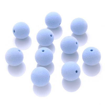 10pcs/lot 12mm 15mm Okrugle akrilne perle Boje slatkiša Okrugle pahuljaste labave razmaknice za izradu nakita DIY narukvica ogrlica