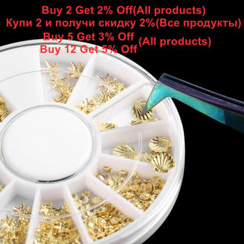 1Box Mixed Nail Art Glitter Metal 3D Mix Frame Charm Πλαίσιο UV Εποξειδική ρητίνη Γεμίσματα κοσμημάτων Υλικό για κοσμήματα DIY Crafts