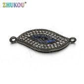 24*10mm kézzel készített szivárvány színű Evil Eyes Charms csatlakozók barkács ékszer karkötő nyaklánc készítés, furat: 1mm, modell: VS80