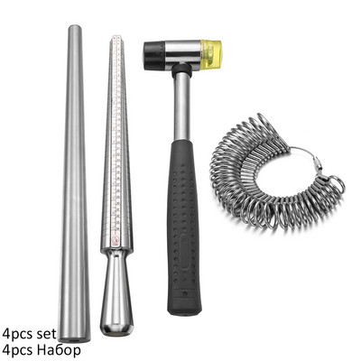 10 stilova Mjerni štap Prsten Metalni štap za povećanje Drška trna Čekići Prsten za mjerenje Prst za izradu nakita Mjerni alati