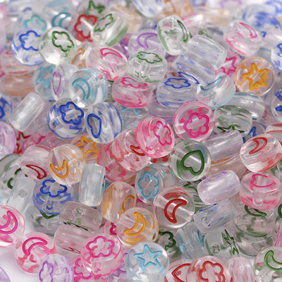 100 buc/lot margele acrilice cu litere albe, rotunde, plate, cu alfabet, margele distanțiere pentru realizarea de bijuterii, brățări artizanale