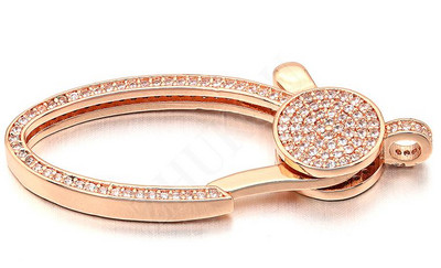 18*44 mm mesingane kubične cirkonijeve kukice za kopče od jastoga za DIY nakit, različite boje, rupa: 3 mm, model: VK64