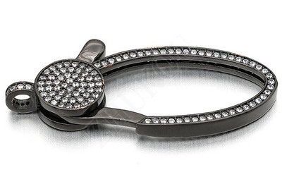 18*44 mm mesingane kubične cirkonijeve kukice za kopče od jastoga za DIY nakit, različite boje, rupa: 3 mm, model: VK64