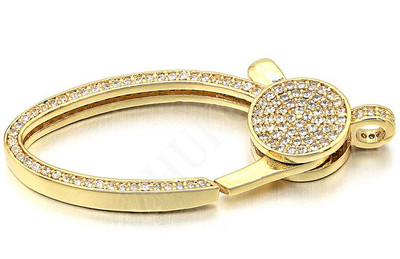 18*44 mm mesingane kubične cirkonijeve kukice za kopče od jastoga za DIY nakit, različite boje, rupa: 3 mm, model: VK64