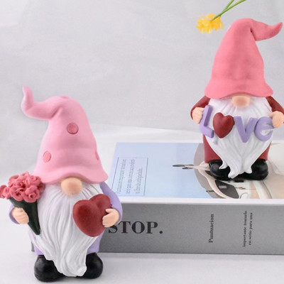 Valentines Old Man Ford Resin Aromatherapy Κερί Καλούπι σιλικόνης Cute Gnome εποξειδικό καλούπι για Ρητίνη Χύτευση Διακόσμηση σπιτιού