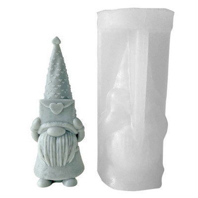 Valentines Old Man gyanta forma aromaterápiás gyertya szilikon forma aranyos gnome epoxi forma gyanta öntéshez otthoni dekorációhoz