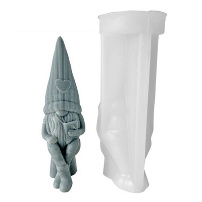 Valentines Old Man gyanta forma aromaterápiás gyertya szilikon forma aranyos gnome epoxi forma gyanta öntéshez otthoni dekorációhoz