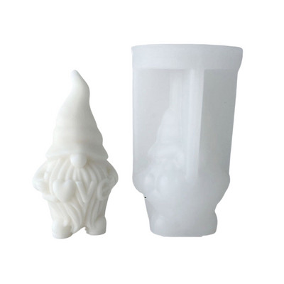 Valentines Old Man gyanta forma aromaterápiás gyertya szilikon forma aranyos gnome epoxi forma gyanta öntéshez otthoni dekorációhoz