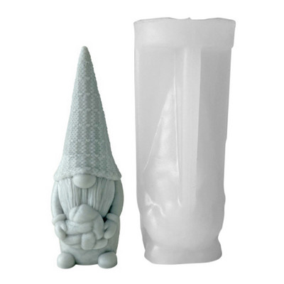 Valentines Old Man gyanta forma aromaterápiás gyertya szilikon forma aranyos gnome epoxi forma gyanta öntéshez otthoni dekorációhoz