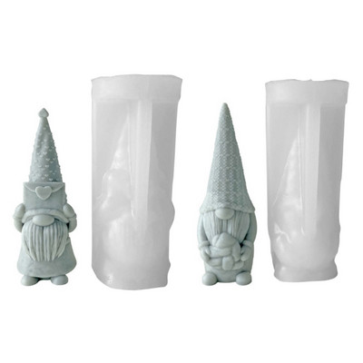 Valentines Old Man gyanta forma aromaterápiás gyertya szilikon forma aranyos gnome epoxi forma gyanta öntéshez otthoni dekorációhoz