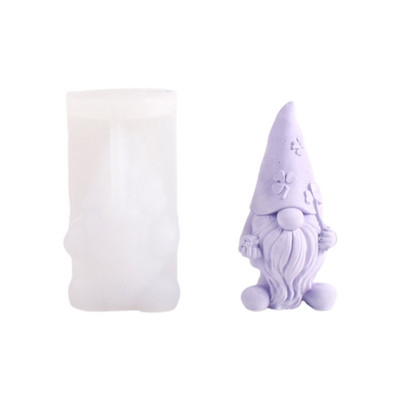 Valentines Old Man gyanta forma aromaterápiás gyertya szilikon forma aranyos gnome epoxi forma gyanta öntéshez otthoni dekorációhoz