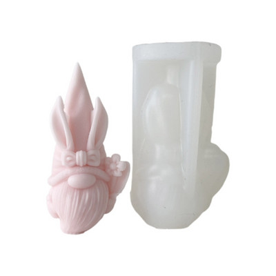 Valentines Old Man gyanta forma aromaterápiás gyertya szilikon forma aranyos gnome epoxi forma gyanta öntéshez otthoni dekorációhoz
