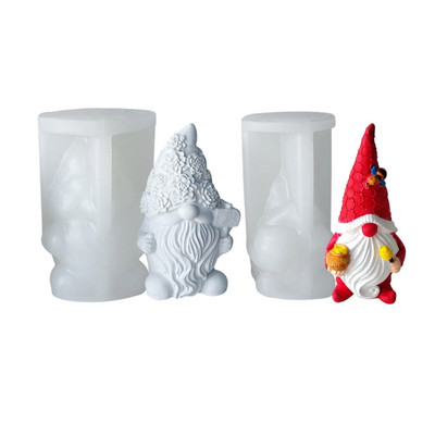 Valentines Old Man gyanta forma aromaterápiás gyertya szilikon forma aranyos gnome epoxi forma gyanta öntéshez otthoni dekorációhoz