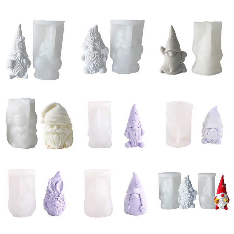 Valentines Old Man gyanta forma aromaterápiás gyertya szilikon forma aranyos gnome epoxi forma gyanta öntéshez otthoni dekorációhoz