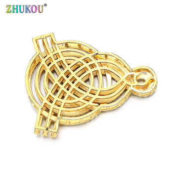 35*43 χιλιοστά Brass Cubic Zirconia Charms Connectors DIY κοσμήματα βραχιόλι κολιέ κατασκευή, μοντέλο: VS271