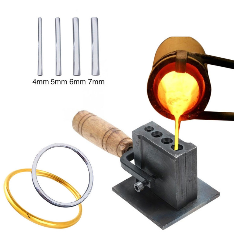 Turnare de aur, argint, lingouri de grafit de topire, bijuterii pentru creuzet de grafit reversibile, lingouri de rafinare, instrumente de bijuterii