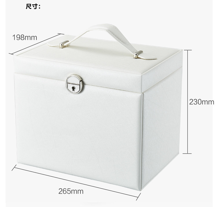 2019 Cel mai nou lux, practic, cutie de bijuterii din piele, cercei, pandantiv, bijuterii, cutie de ambalare pentru cadou, cutie portabilă de cadou