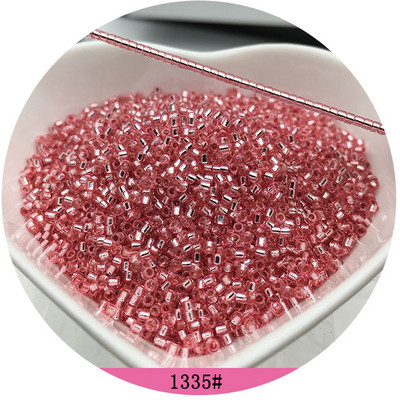 11/0 Egységes üveggyöngyök 1,3x1,6 mm Gyakran használt távtartó fémes színű maggyöngyök varázslatok barkácsoláshoz, kézműves ékszer karkötő készítéshez